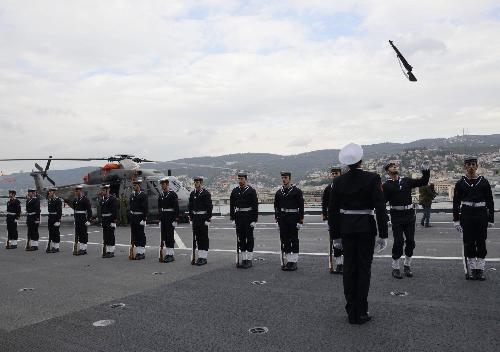 Marinai della Portaerei Cavour, Nave Ammiraglia della Marina Militare Italiana - Trieste 04/11/2014