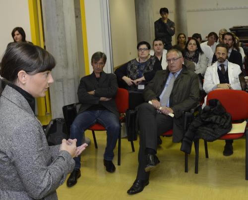 Debora Serracchiani (Presidente Regione Friuli Venezia Giulia) all'Ospedale San Michele - Gemona del Friuli 04/11/2014