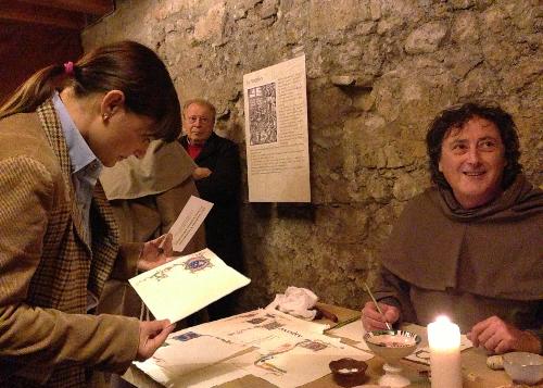 Debora Serracchiani (Presidente Regione Friuli Venezia Giulia) all'inaugurazione del Museo della scrittura "Opificium librorum", al Castello di San Pietro - Ragogna 08/11/2014