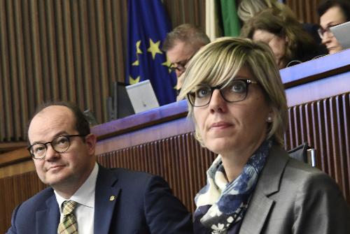 L'assessore Barbara Zilli e il vicegovernatore Mario Anzil