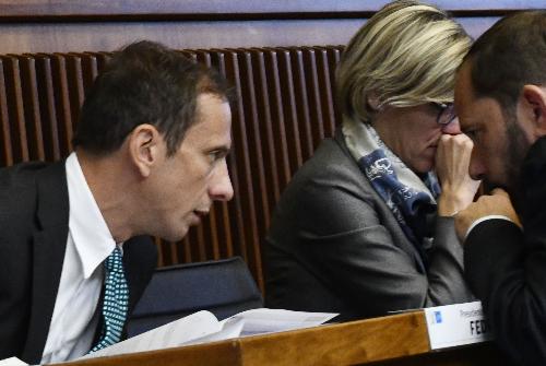Il governatore Fedriga in Aula