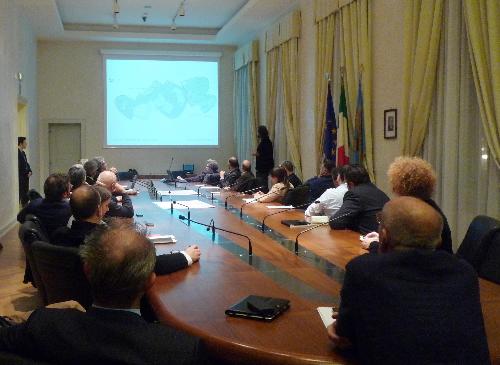 La presentazione informale del progetto delle nuove Terme di Grado, nella sede della Regione Friuli Venezia Giulia - Trieste 19/11/2014