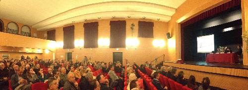 L'Auditorium Biagio Marin durante la presentazione del progetto per la realizzazione delle nuove Terme - Grado 04/12/2014