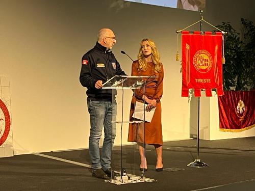 L'assessore regionale alla Salute, Riccardo Riccardi, alla 60esima giornata provinciale del Donatore di sangue organizzata dall'Associazione donatori sangue.