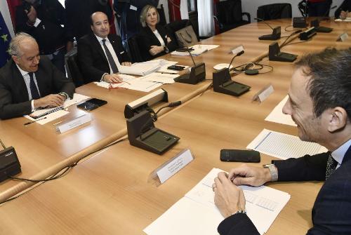 Un momento della riunione del Comitato provinciale dedicato all’ordine e alla sicurezza pubblica.