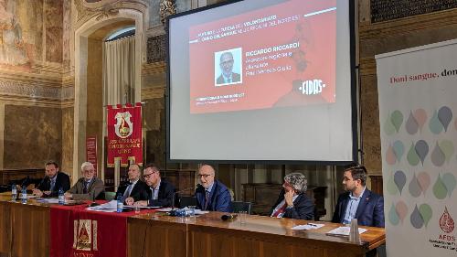 L'assessore regionale alla Salute Riccardo Riccardi a Udine per il convegno sul dono del sangue