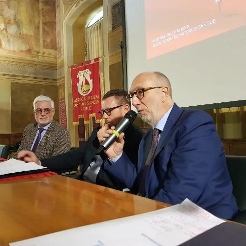 L'assessore regionale alla Salute Riccardo Riccardi a Udine per il convegno sul dono del sangue