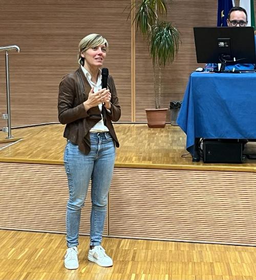 L'intervento dell'assessore regionale alle Finanze, Barbara Zilli, oggi, nella sede della Regione a Udine, intervenendo alla presentazione della XXVII Giornata Nazionale della Colletta Alimentare.