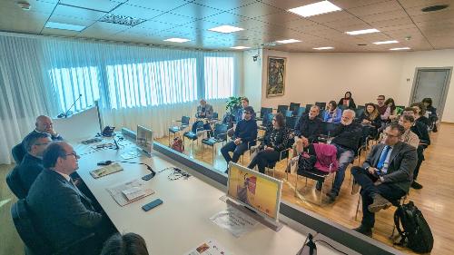 Una fase della presentazione del calendario di eventi svoltasi a Udine nella sede della Regione 