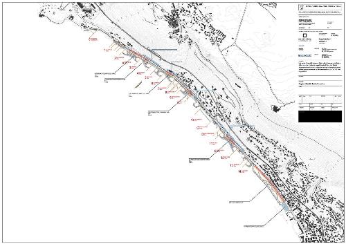 Un elbarorato del rpogetto per l'area di Barcola