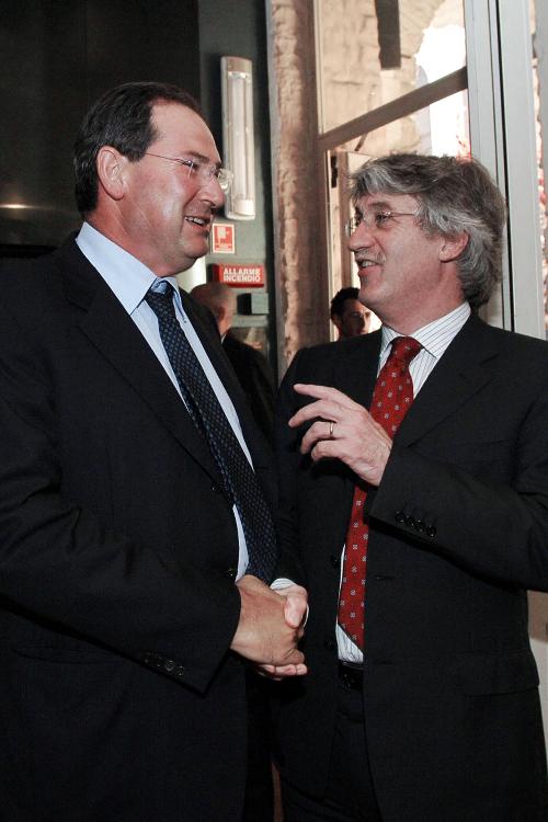 Renzo Tondo (Presidente Regione Friuli Venezia Giulia) e Giancarlo Galan (Presidente Regione Veneto). (Vicenza 23/06/08)
