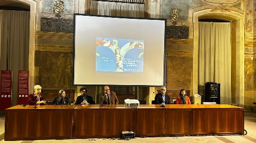 Il vicegovernatore della Regione Mario Anzil alla presentazione della mostra sui Pittori del '700 al Castello di Udine