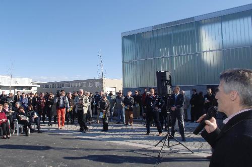 Il Presidente della Regione interviene all'inaugurazione dell'Archivio del Cinema del Friuli Venezia Giulia a Gemona del Friuli. (Gemona del Friuli 29/03/08)
