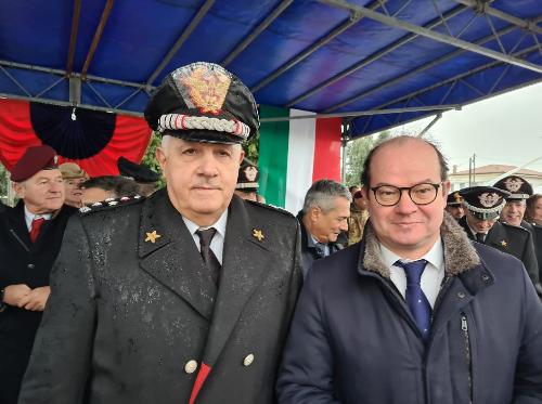 Il vice presidente del Friuli Venezia Giulia Mario Anzil insieme al Comandante Generale dell’Arma dei Carabinieri Teo Luzi.