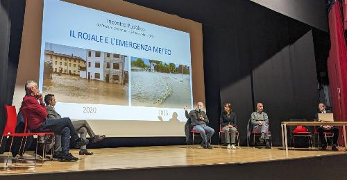 L'assessore Riccardi all'incontro dedicato alla gestione delle emergenze meteorologiche nel Rojale