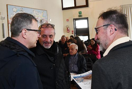 L'assessore Stefano Zannier con il sindaco di Osoppo Luigino Bottoni