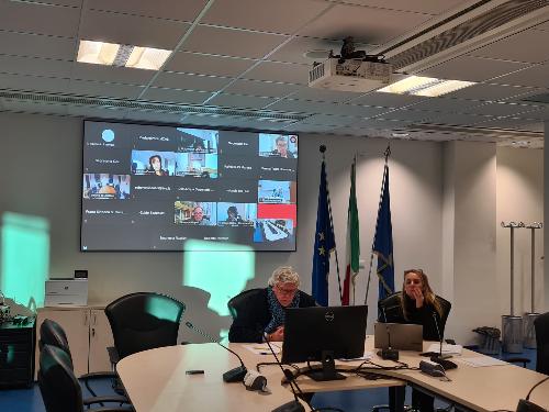 Un momento della seduta odierna del Cal nel palazzo della Regione a Udine