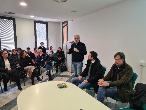 L'assessore alla Salute Riccardo Riccardi nel suo intervento all'inaugurazione del Polo sociale ad Azzano Decimo.