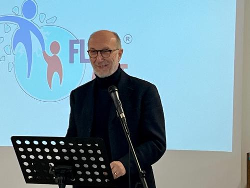 L'intervento dell'assessore regionale alla Salute, Riccardo Riccardi,  nella sede della Fondazione Progettoautismo Fvg onlus a Feletto Umberto.