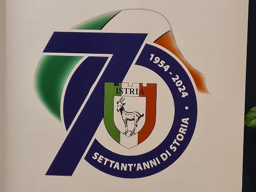 Il logo per il 70esimo dalla fondazione dell'Unione degli Istriani