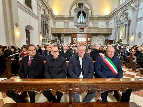 L'assessore regionale alla Salute Riccardi a Mortegliano con il sindaco Zuliani, il presidente del Consiglio regionale Bordin.