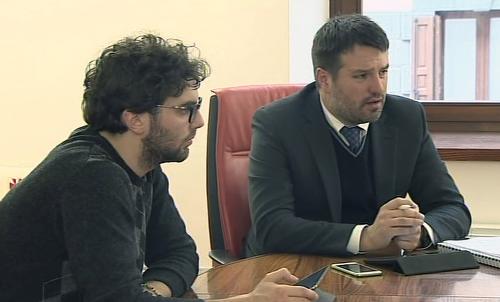 Marco Craighero e Francesco Brollo (Assessore Cultura e sindaco Comune Tolmezzo) in riunione sulla programmazione culturale e sportiva locale - Tolmezzo 14/01/2015
