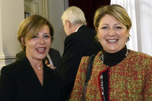 Sabrina Strolego (Console onorario Austria a Trieste) e Maria Sandra Telesca (Assessore Regione Friuli Venezia Giulia), nella sede della Prefettura - Trieste 28/01/2015