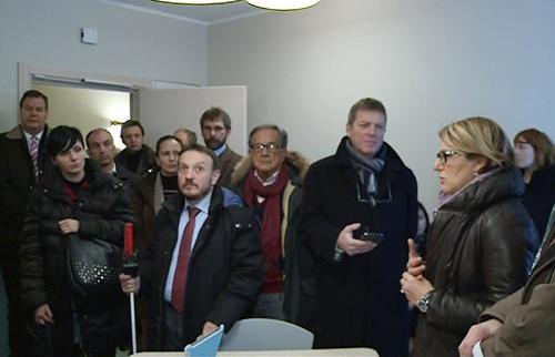 Maria Sandra Telesca (Assessore regionale Salute, Integrazione socio-sanitaria, Politiche sociali e Famiglia) all'inaugurazione dei tre nuovi appartamenti "domotici" realizzati dall'Azienda pubblica di servizi alla persona ITIS a "Casa Rusconi", in via della Valle - Trieste 03/02/2015