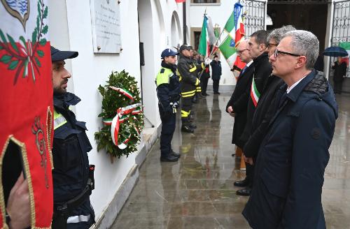 L'assessore regionale Stefano Zannier alla cerimonia che si è svolta a Pordenone