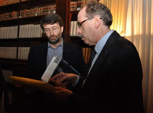 Dario Franceschini (Ministro Beni e Attività Culturali e Turismo) e Gianni Torrenti (Assessore regionale Cultura) in una foto d'archivio