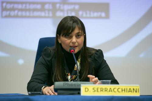 Debora Serracchiani (Presidente Regione Friuli Venezia Giulia) interviene agli Stati generali della Montagna, nell'Auditorium della Regione FVG - Udine 06/02/2015