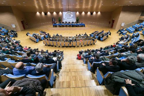 L'Auditorium della Regione FVG durante gli Stati generali della Montagna - Udine 06/02/2015