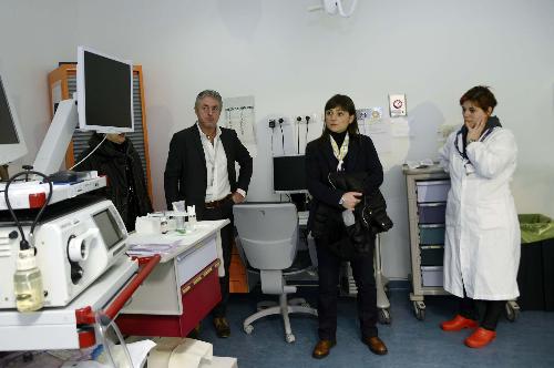 Debora Serracchiani (Presidente Regione Friuli Venezia Giulia) visita il nuovo Pronto Soccorso, al Santa Maria della Misericordia - Udine 07/02/2015