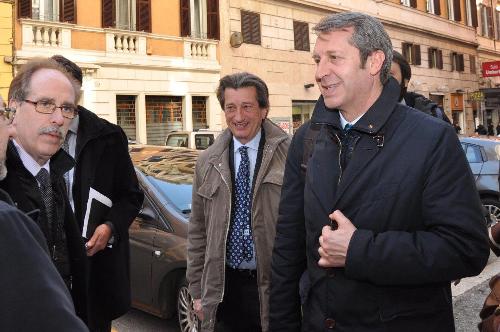 Gianni Torrenti (Assessore regionale Cultura e Solidarietà) e Benedetto Della Vedova (Sottosegretario Affari Esteri) - Roma 12/02/2015