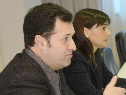 Franco Iacop (Presidente Consiglio regionale FVG) e Debora Serracchiani (Presidente Regione Friuli Venezia Giulia) all'incontro con i parlamentari del FVG e i capigruppo del Consiglio regionale - Udine 16/02/2015