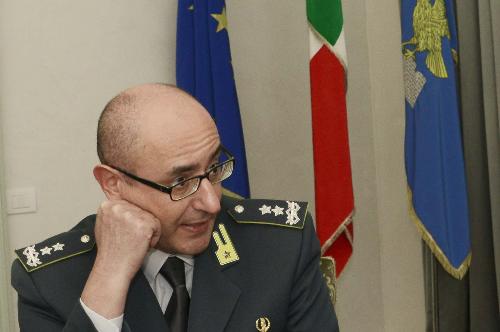 Antonino Maggiore (Generale di brigata, comandante regionale Guardia di Finanza), nella sede della Presidenza del FVG - Trieste 17/02/2015