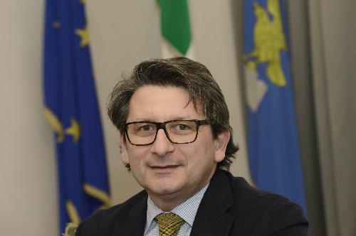 Zeno D'Agostino (Commissario Autorità Portuale Trieste), nella sede della Presidenza della Regione FVG - Trieste 23/02/2015