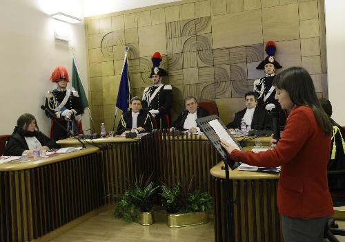 Debora Serracchiani (Presidente Regione Friuli Venezia Giulia) interviene all'inaugurazione dell'Anno Giudiziario della Sezione giurisdizionale della Corte dei Conti del FVG - Trieste 27/02/2015