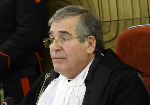 Alfredo Lener (Presidente Corte dei Conti FVG) all'inaugurazione dell'Anno Giudiziario della Sezione giurisdizionale della Corte dei Conti del Friuli Venezia Giulia - Trieste 27/02/2015