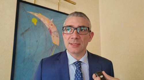 L'assessore regionale Pierpaolo Roberti oggi a margine della seduta del Consiglio regionale