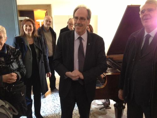 Gianni Torrenti (Assessore regionale Cultura e Sport) visita la Scuola di Musica Salvador Gandino presso la Barchessa Villa Correr Dolfin - Porcia 28/02/2015