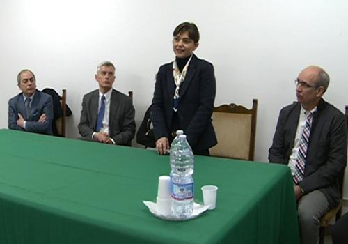 Paolo Bordon [Direttore generale Azienda Assistenza Sanitaria (AAS) n. 5 "Friuli Occidentale"] e Debora Serracchiani (Presidente Regione Friuli Venezia Giulia) nella sede dell'Ospedale - San Vito al Tagliamento 02/03/2015