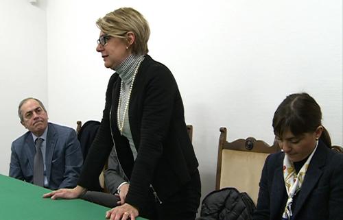 Maria Sandra Telesca (Assessore regionale Salute) e Debora Serracchiani (Presidente Regione Friuli Venezia Giulia) nella sede dell'Ospedale - San Vito al Tagliamento 02/03/2015