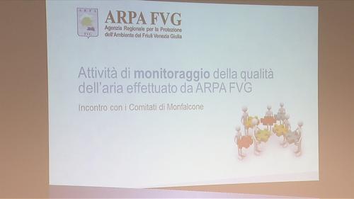 Incontro tra Regione FVG e delegazione dei comitati di quartiere di Monfalcone per fare il punto sui monitoraggi della qualità dell'aria effettuati dall'Agenzia Regionale per la Protezione dell'Ambiente (ARPA) del FVG - Trieste 12/03/2015
