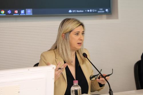 L'assessore Cristina Amirante alla presentazione del Sistema integrato dell’accessibilità della Regione