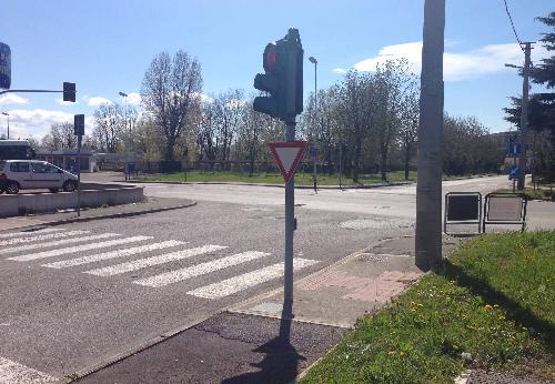 Incrocio tra via Boito e via Portorosega - Monfalcone 07/04/2015