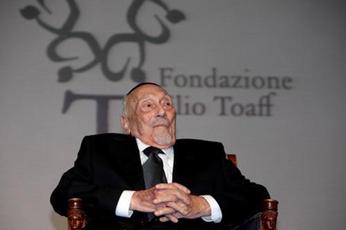 Elio Toaff, rabbino capo emerito della Capitale (Foto Omniroma tratta da romaebraica.it)