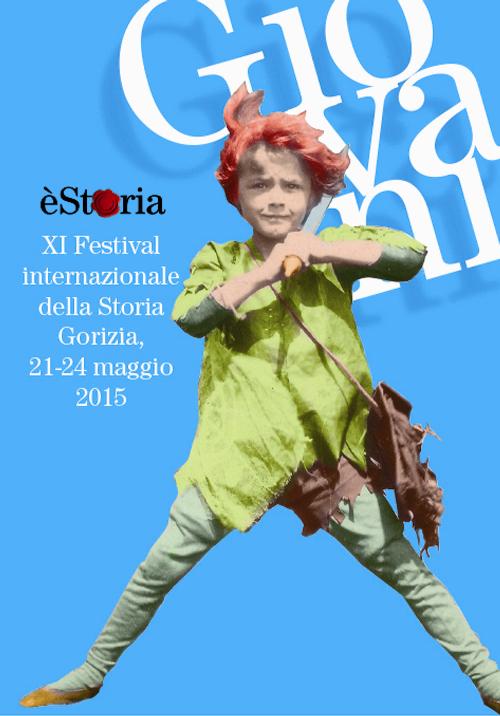 Il manifesto dell'XI edizione del Festival "èStoria" intitolata "Giovani" - Gorizia 21/04/2015 (Foto Pierluigi Bumbaca)