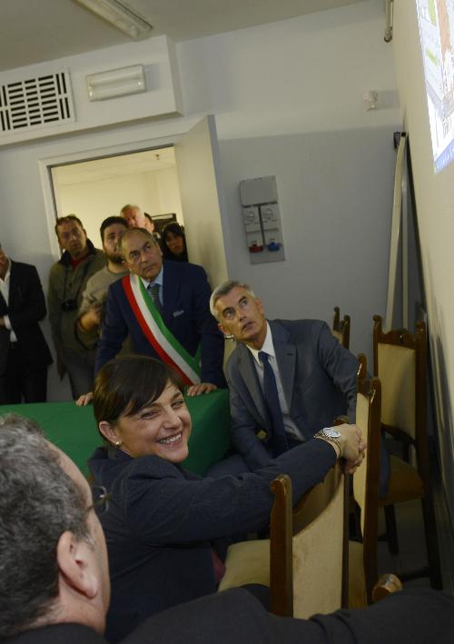 Debora Serracchiani (Presidente Regione Friuli Venezia Giulia) all'inaugurazione dell'inizio dei lavori all'ala sud dell'Ospedale - San Vito al Tagliamento 21/04/2015