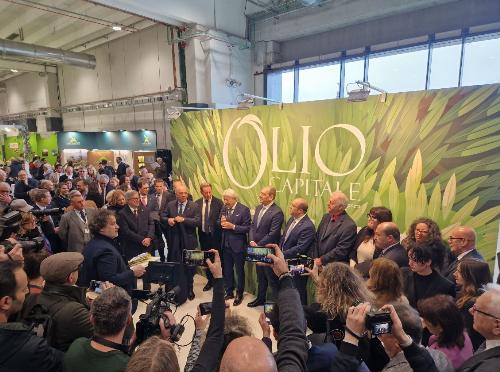 Un momento dell'inaugurazione di Olio Capitale 2024.